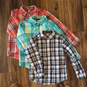 THREE Gymboree Shirts Size 7-8